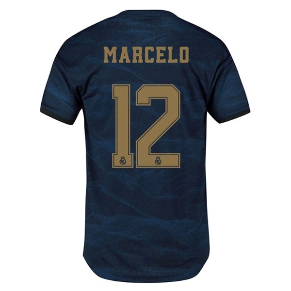 Camiseta Real Madrid NO.12 Marcelo Segunda 2019-2020 Azul